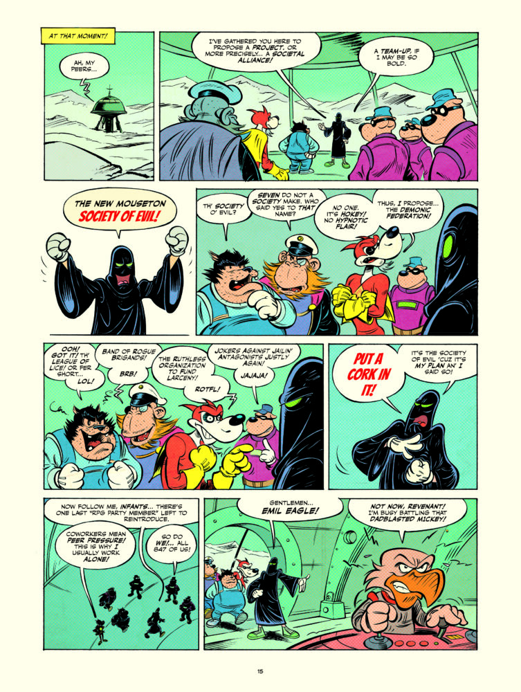 fantagraphics comics exclusive preview disney mickey mouse society of evil