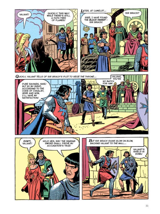 fantagraphics exclusive preview prince valiant peril of the round table