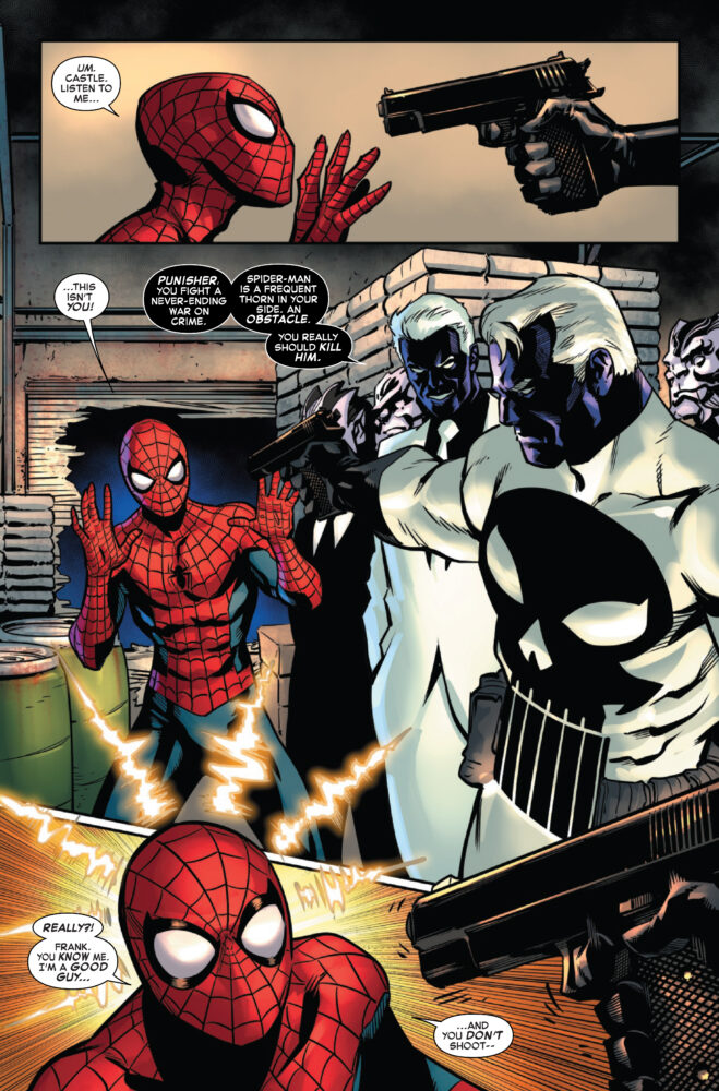 marvel comics exclusive preview punisher frank castle spectacular spider-man peter parker brand new day