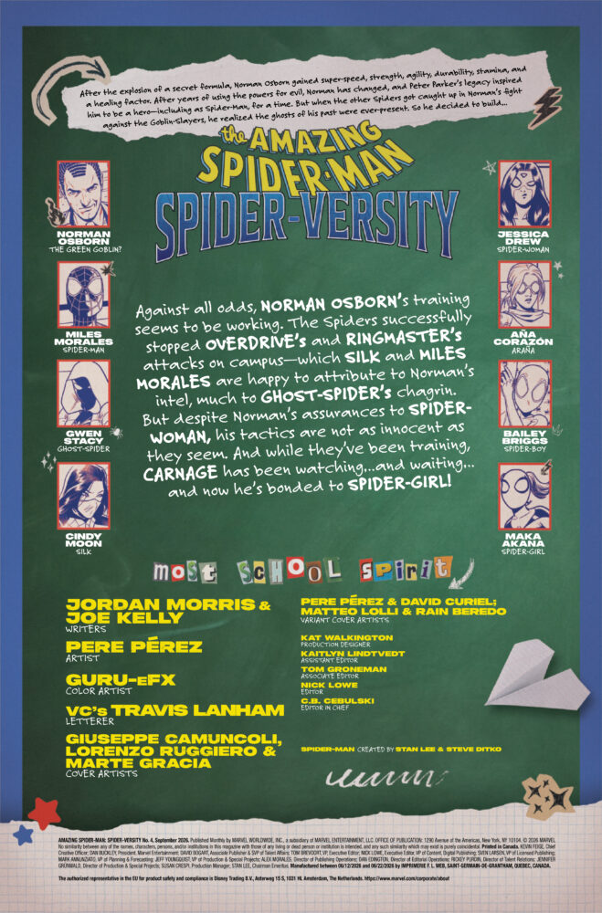 marvel comics exclusive preview amazing spider-man spider-versity norman osborn miles morales spider-gwen