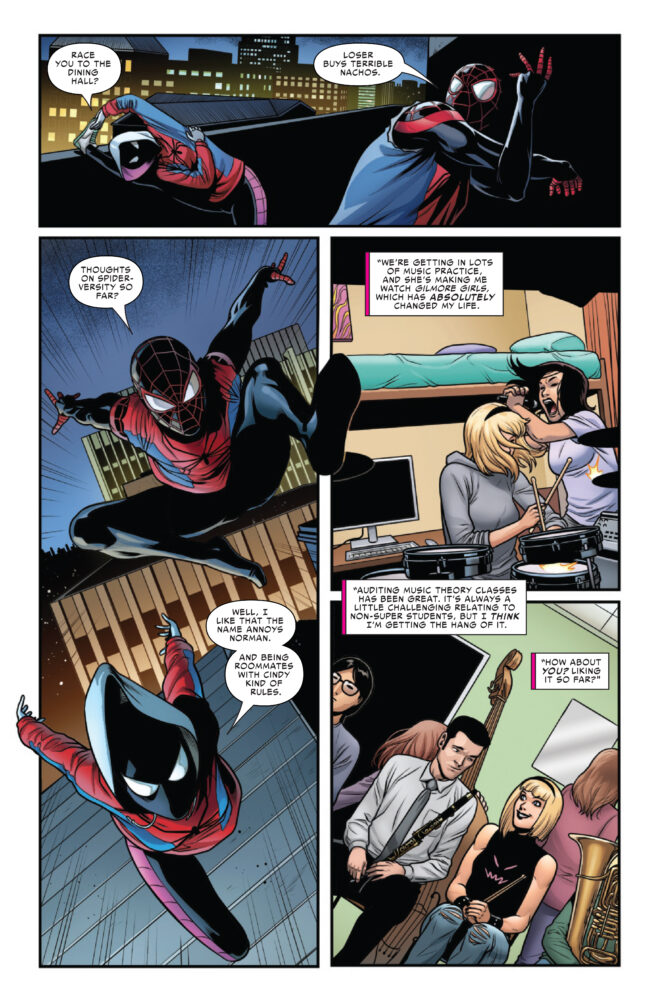 marvel comics exclusive preview amazing spider-man spider-versity norman osborn miles morales spider-gwen
