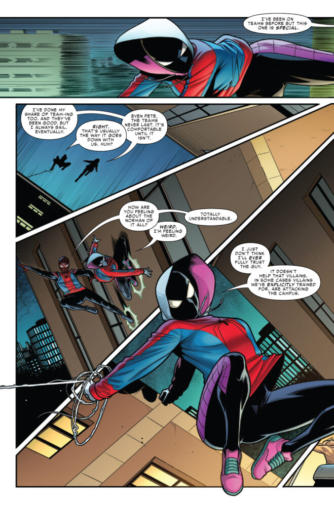 marvel comics exclusive preview amazing spider-man spider-versity norman osborn miles morales spider-gwen