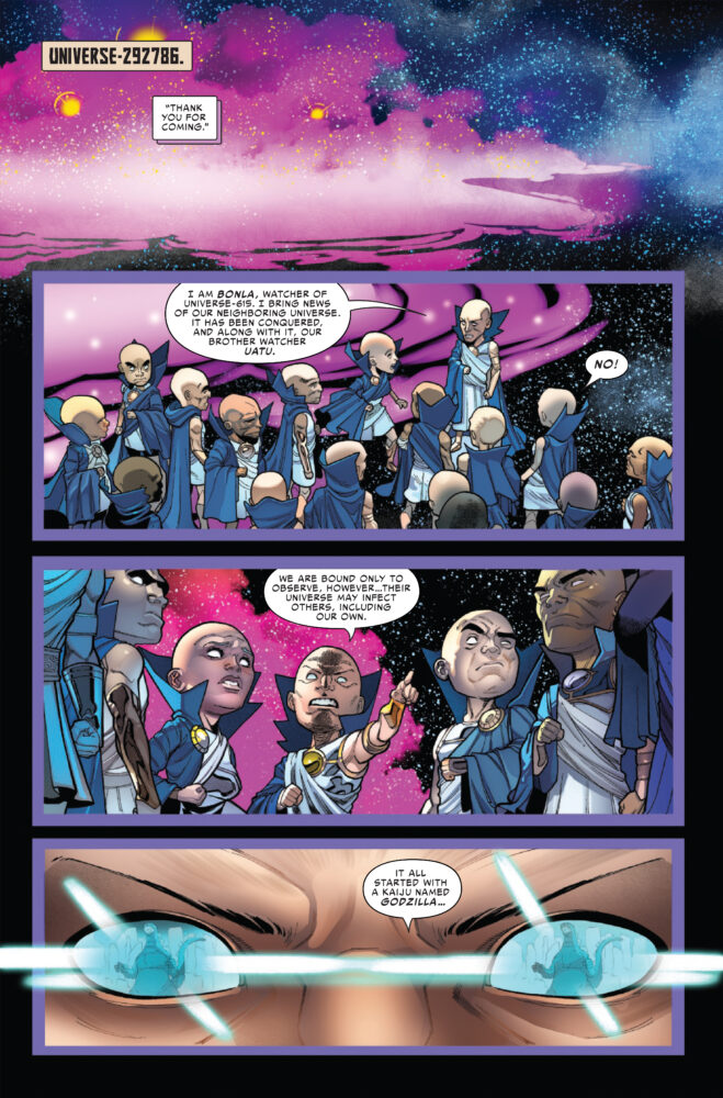 marvel comics exclusive preview godzilla conquers the multiverse