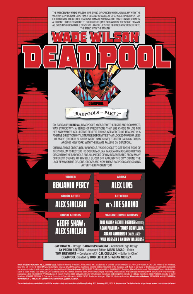 marvel comics exclusive preview wade wilson deadpool