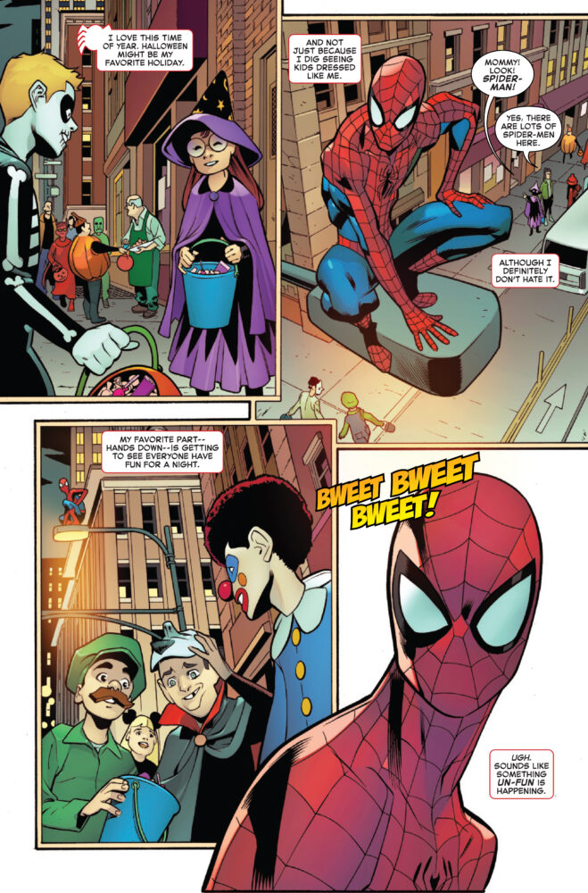marvel comics exclusive preview amazing spider-man halloween special