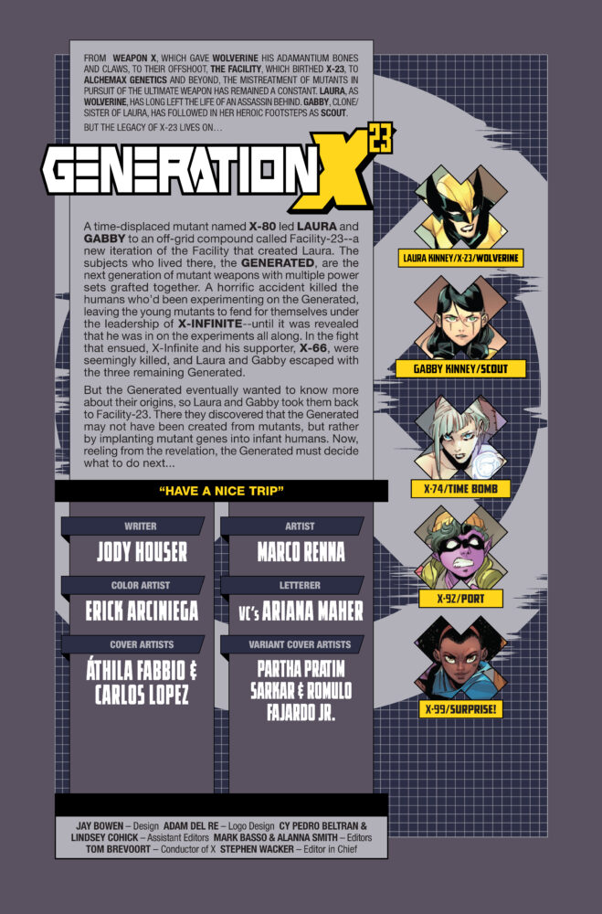 marvel comics exclusive preview generation x 23 wolverine x-men laura kinney
