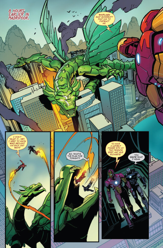 marvel comics exclusive preview iron man fantastic four